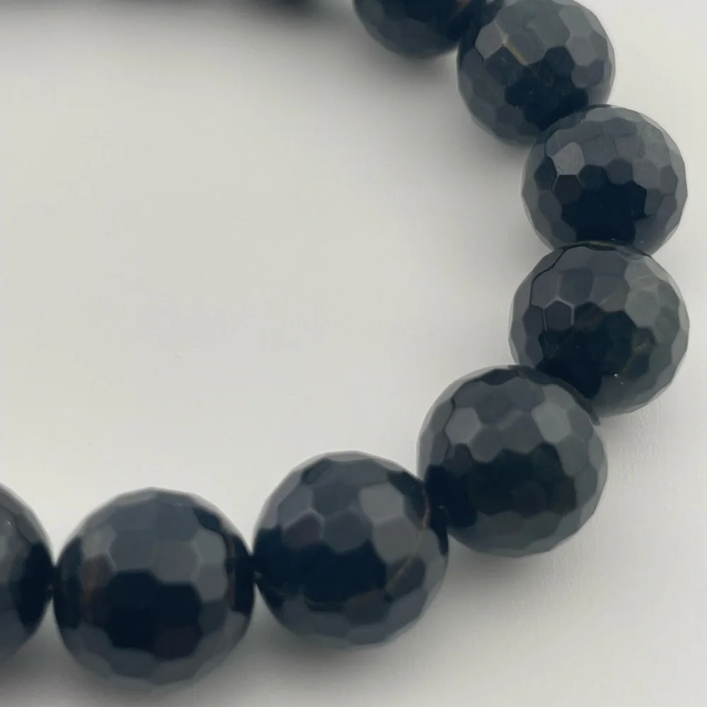 King Baby Studio 925 Silver Obsidian Bracelet Toggle Clasp USA